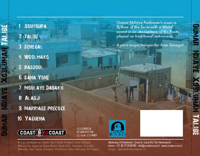 achterzijde CD hoesje Oumar